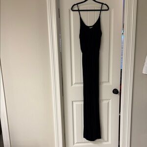 Lush Black Sleeveless Maxi Dress